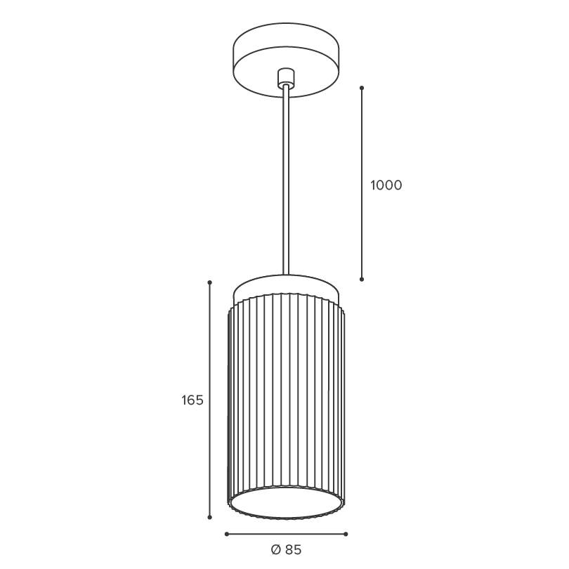 Подвесной светильник WOLTA Muse WSL-GX53/P19BG-2