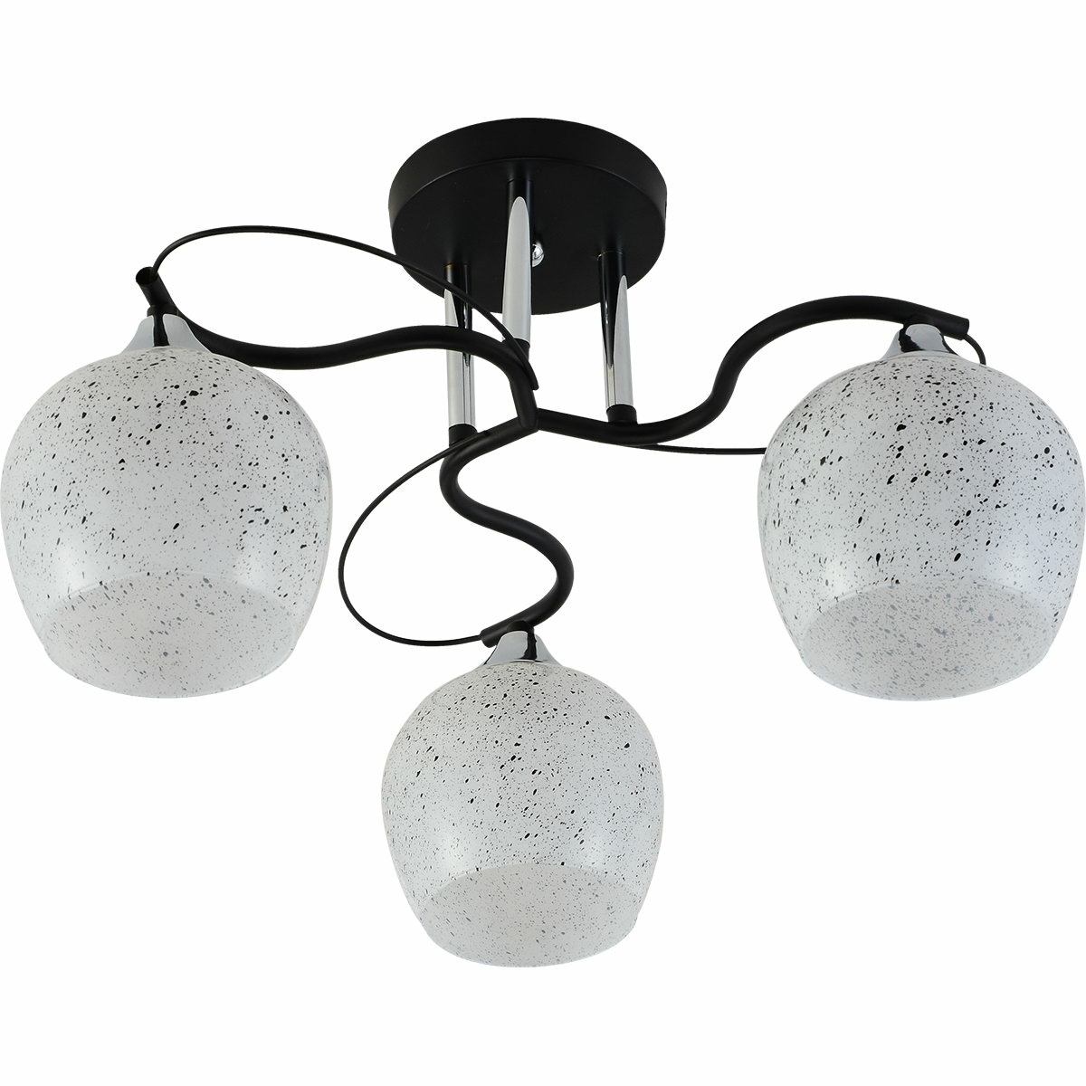 Потолочная люстра Reluce 01311-0.3-03 BK+CR