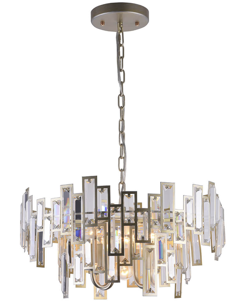 Подвесная люстра Lumien Hall Энвер 0004/5P-SRGD-CL