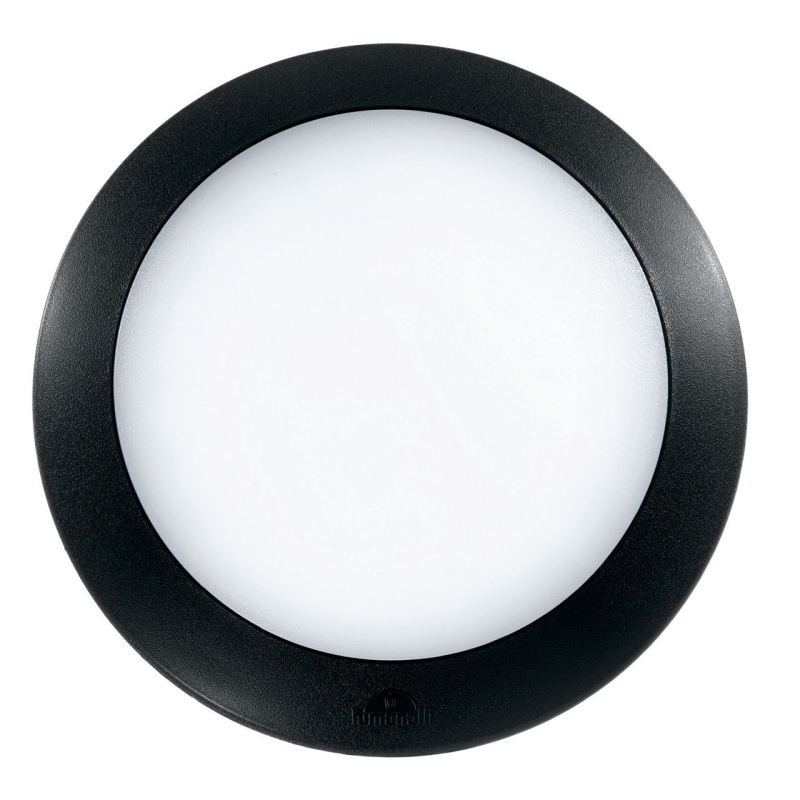 Уличный настенный светодиодный светильник Ideal Lux Berta AP1 Medium Nero 096414