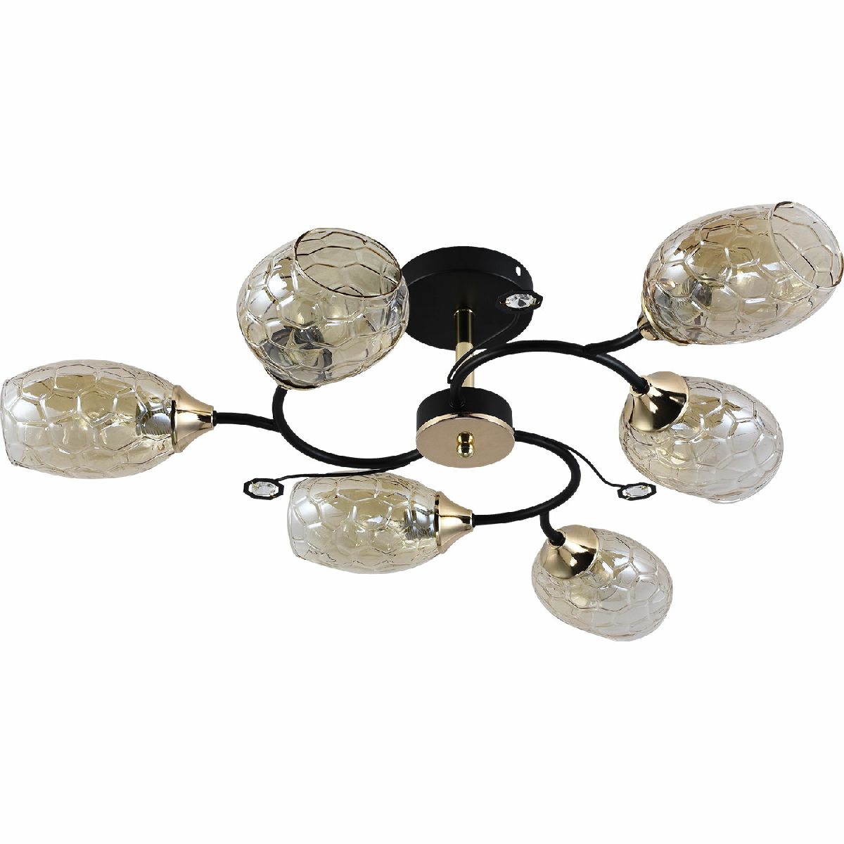 Люстра на штанге Reluce 01364-0.3-06 BK+FGD