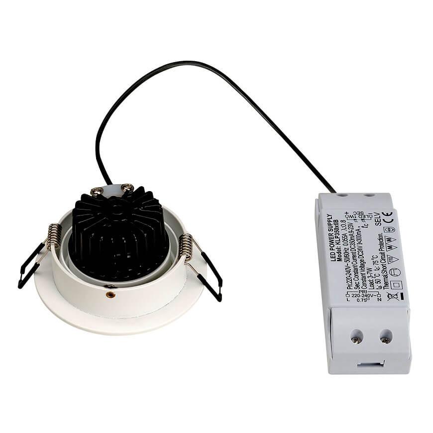 Встраиваемый светодиодный светильник SLV New Tria Led DL Round Set 113906