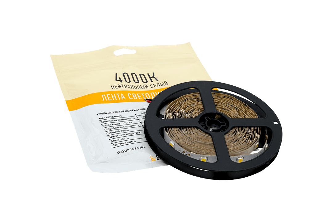 Светодиодная лента SWG SWG530-12-7.2-NW-M 009259