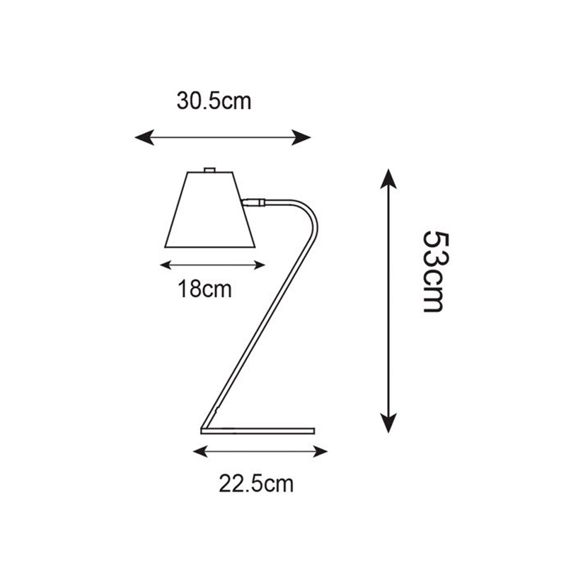 Настольная лампа Zumaline EXPIR T18057-WH