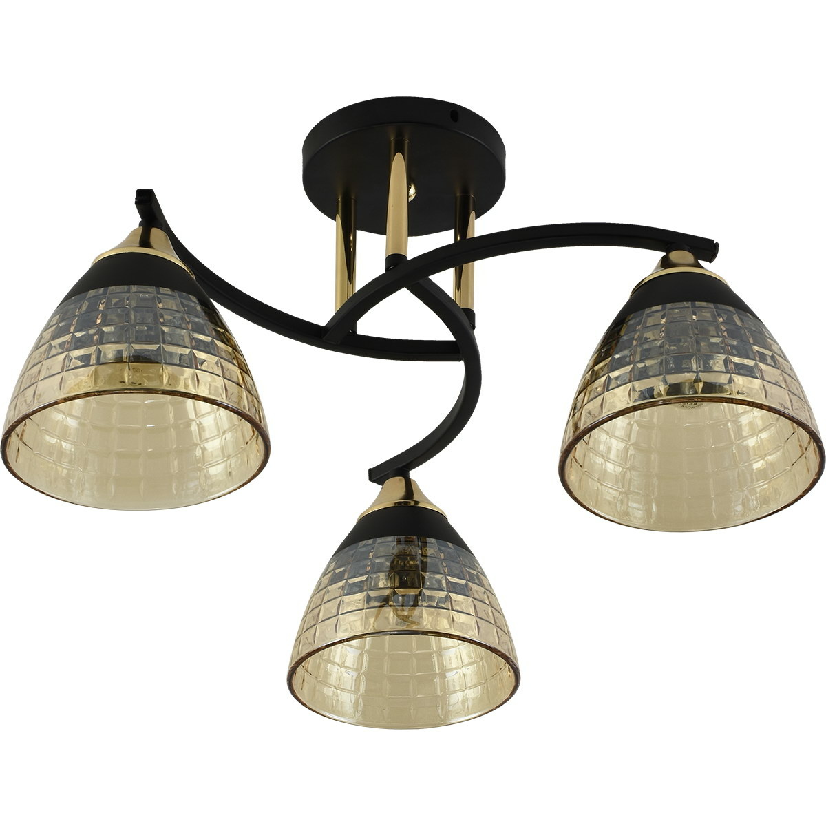 Люстра на штанге Reluce 11384-0.3-03B BK+FGD