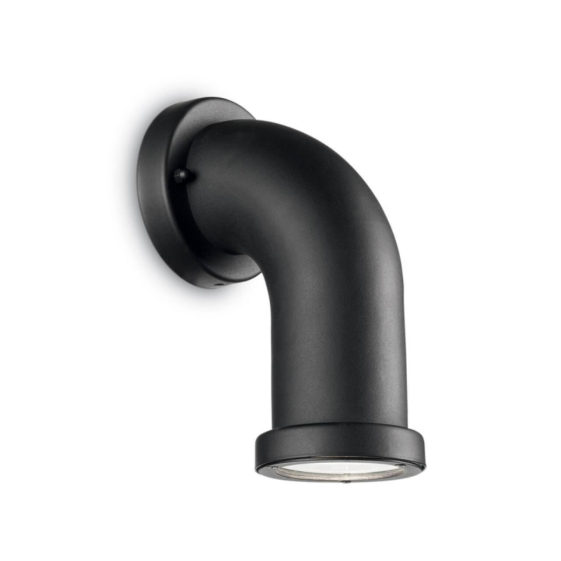 Уличный настенный светильник Ideal Lux Pipeline AP1 Nero 160559