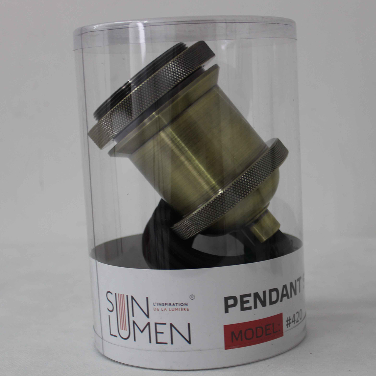 Ретро патрон с подвесом E40 Бронза Sun Lumen 056-694