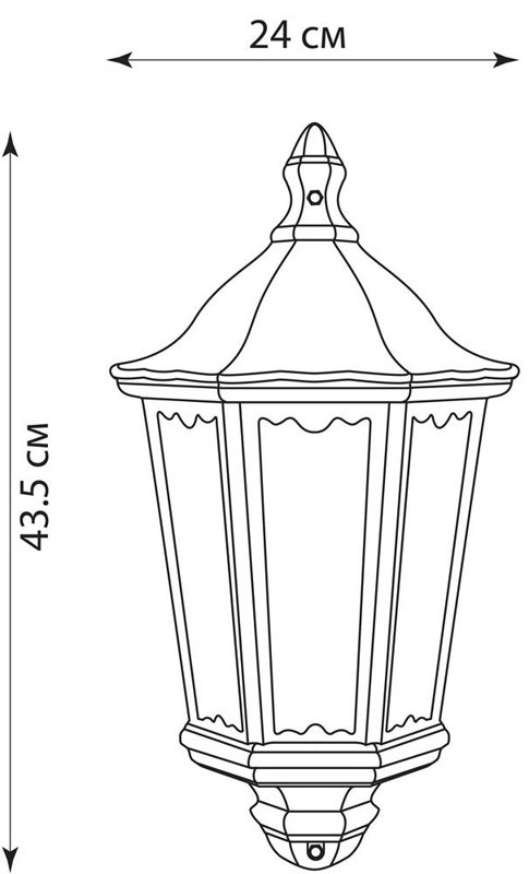 Уличный светильник Feron Шесть граней 11539