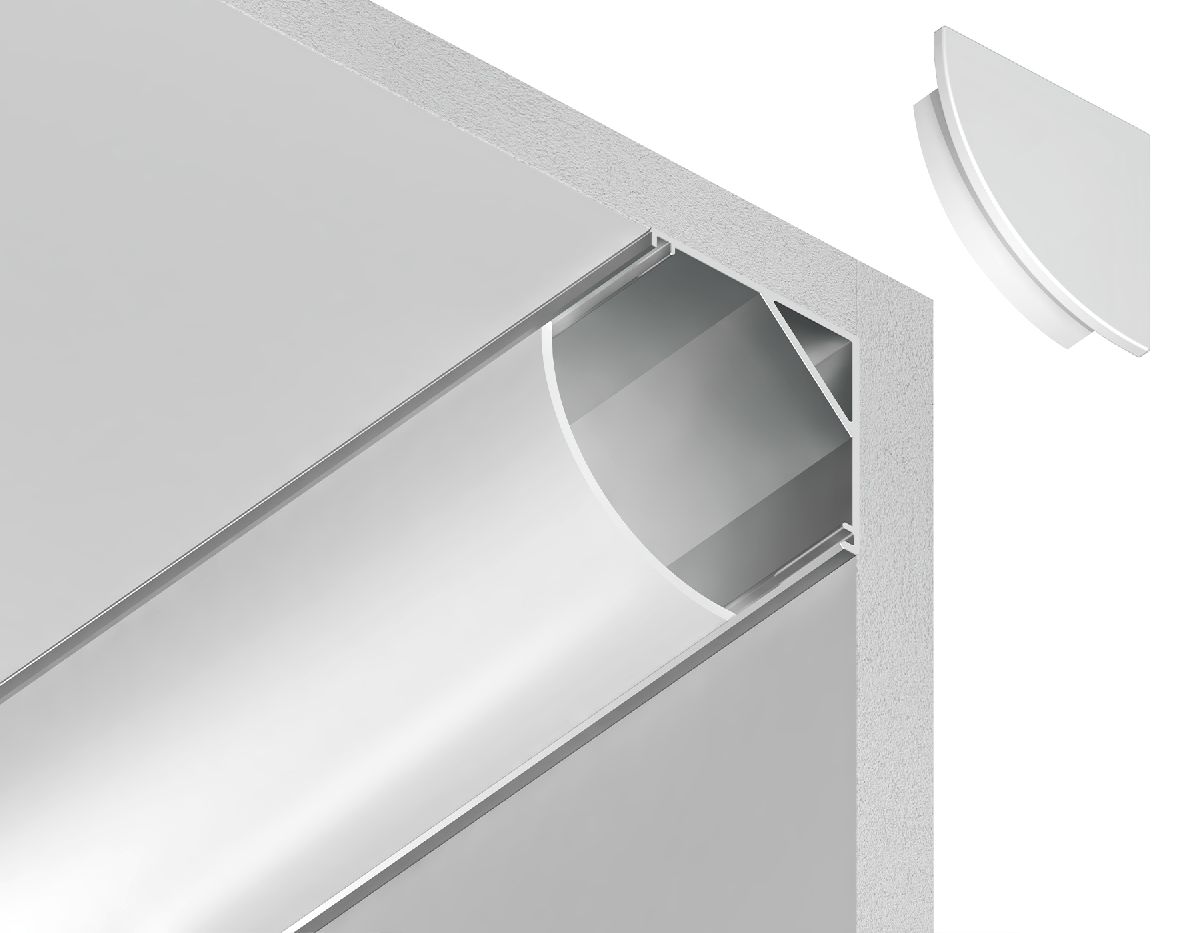 Алюминиевый угловой профиль Ambrella Light Alum Profile GP2100AL