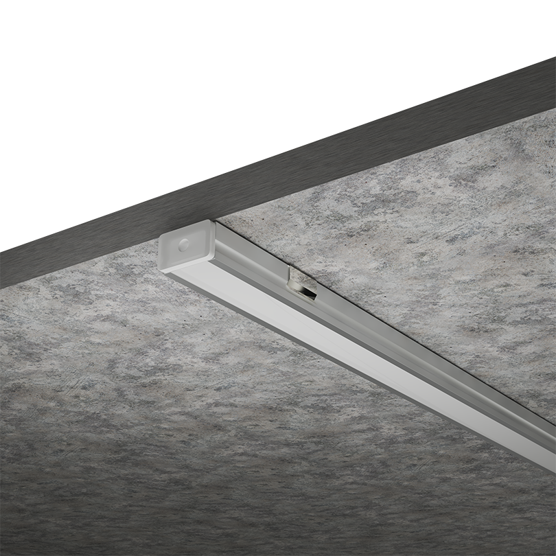 Профиль алюминиевый накладной Wolta WAP-S-16/6/2000-A