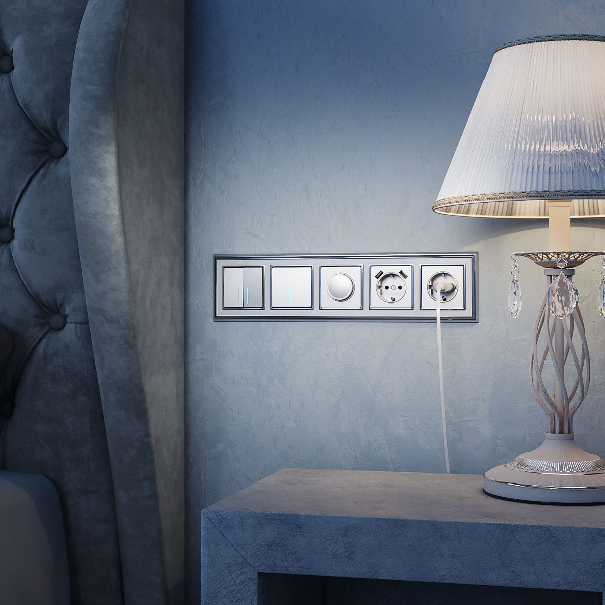 Розетка с заземлением, шторками и USBх2 Werkel W1171506 4690389164774 a050886