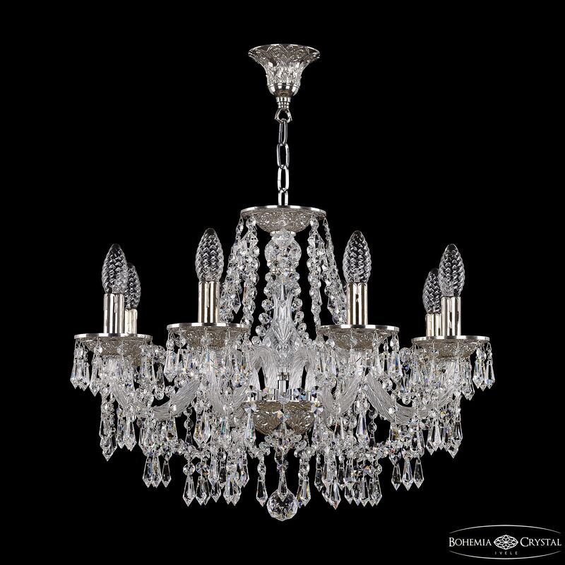 Подвесная люстра Bohemia Ivele Crystal 16203/8/195 Ni