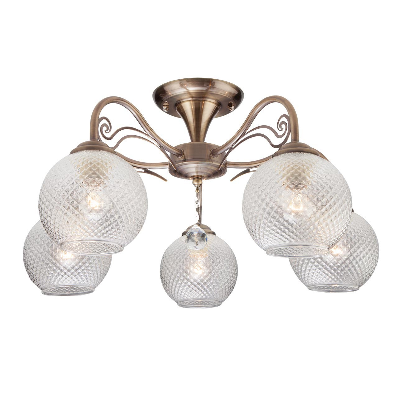 Потолочная люстра Eurosvet Kristin 30139/5 античная бронза