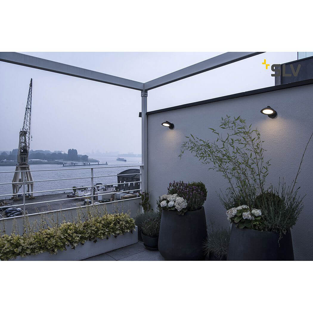 Уличный настенный светодионый светильник SLV Malu 1002155