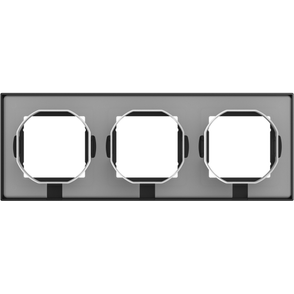 Рамка 3-ая Systeme Electric AtlasDesign Aqua Карбон ATN441003