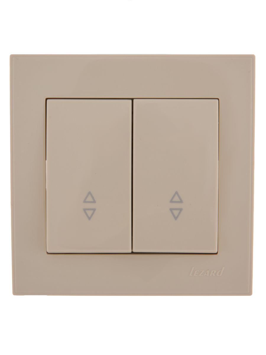 Выключатель проходной двойной Lezard Rain 703-0303-106