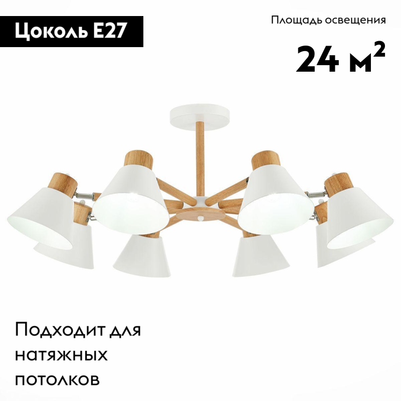 Потолочная люстра Evoluce Buve SLE103702-08