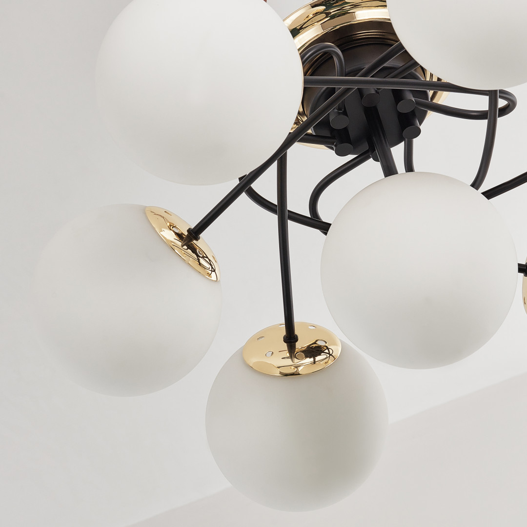 Потолочная люстра Arte Milano Neapolis 276408/6+1 BK/GD