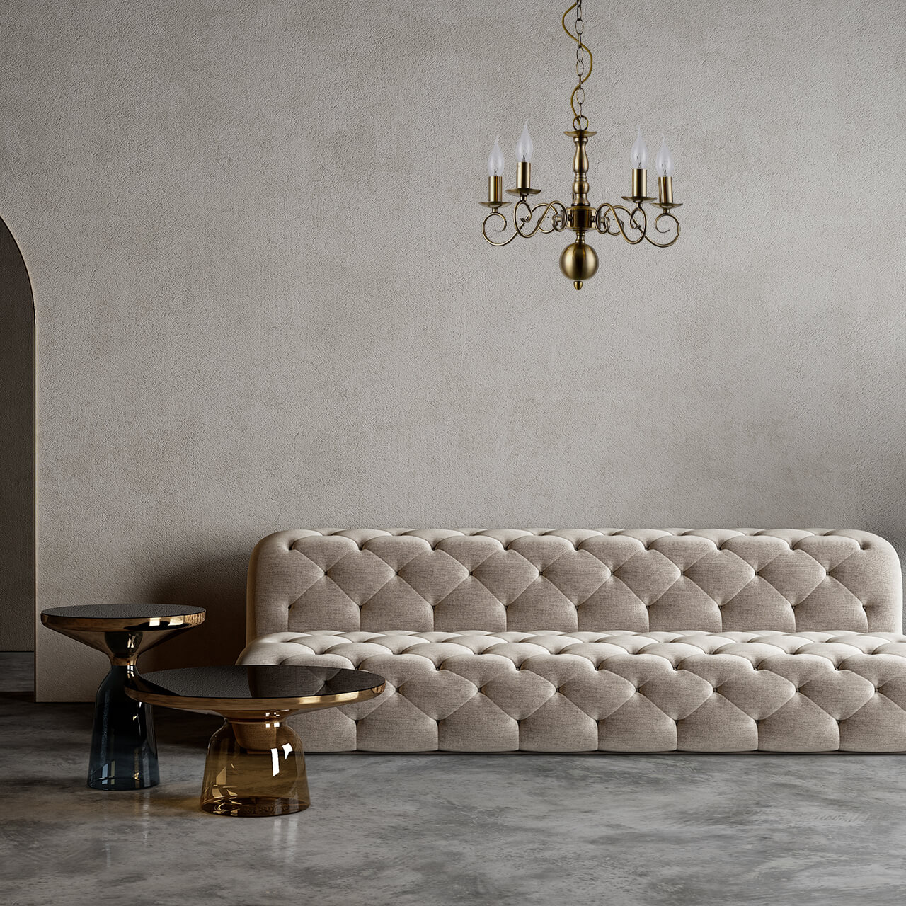 Подвесная люстра Arte Lamp A1129LM-5AB