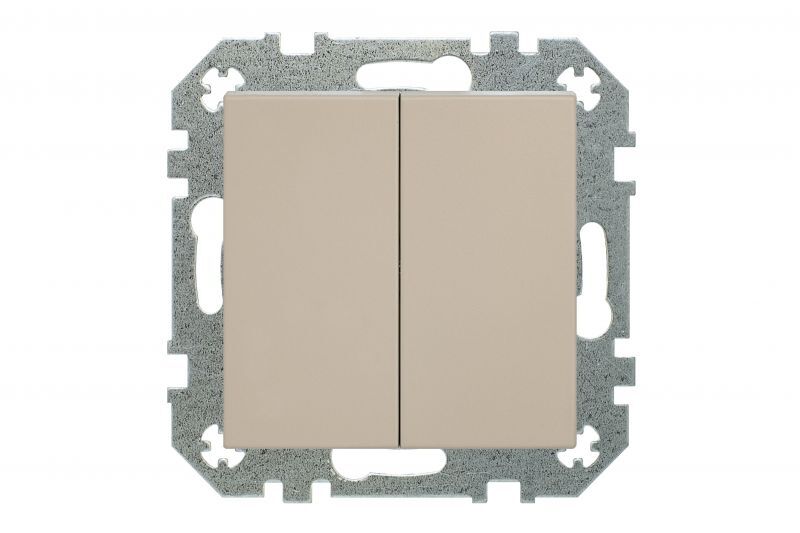 Выключатель двухклавишный Liregus Retro 29-105