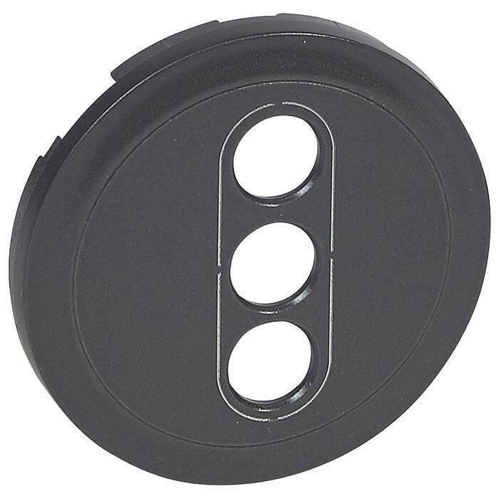 Лицевая панель Legrand Celiane розетки аудио/видео RCA графит 067863