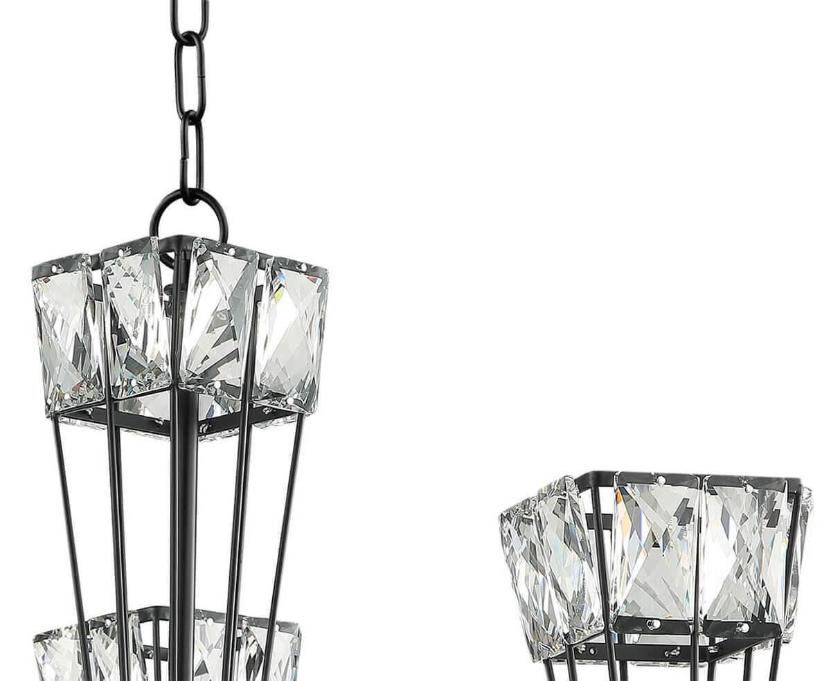 Подвесная люстра Lumien Hall Вейлер 4018/5P-BK-GD