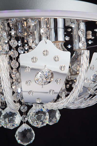 Потолочный светильник Eurosvet Chicago 80112/8 хром/синий+красный+фиолетовый