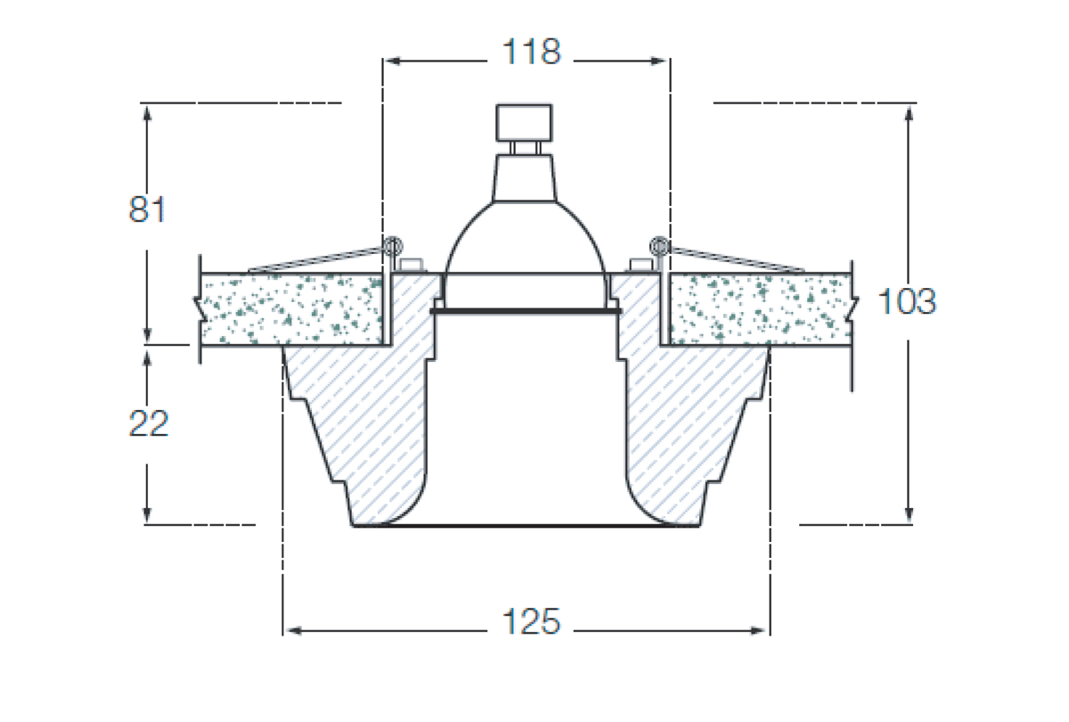Встраиваемый светильник Donolux Decoro DL216G/2