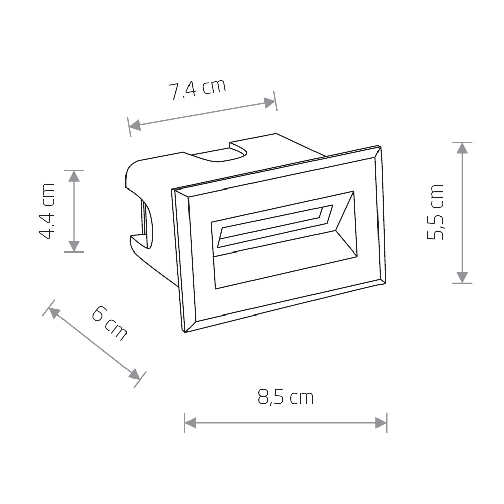 Уличный встраиваемый светильник Nowodvorski Bay Led 8164