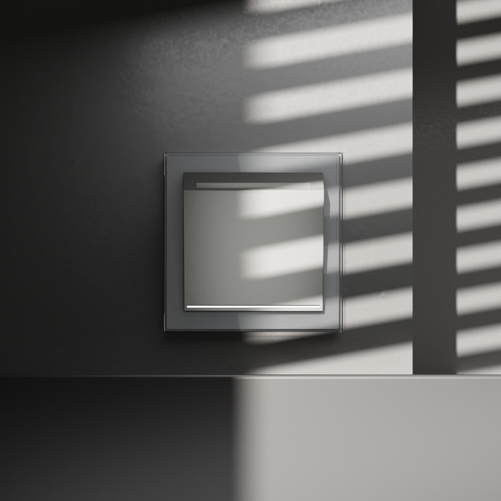 Выключатель встраиваемый Voltum S70 карточный 16А, (сталь) VLS010705