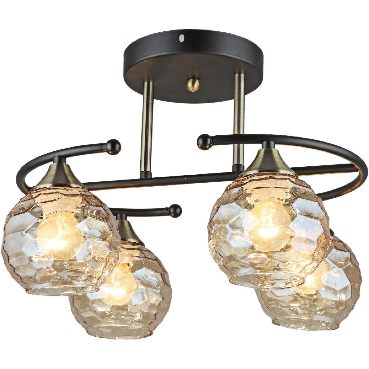 Потолочная люстра Reluce 02000-0.3-04 BK+AB