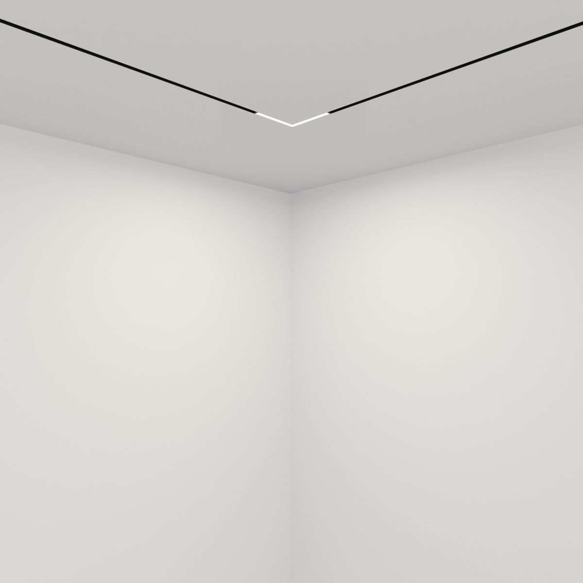 Трековый светильник Luminotti Slimline Flat Corner L.218.18.CCT.BK