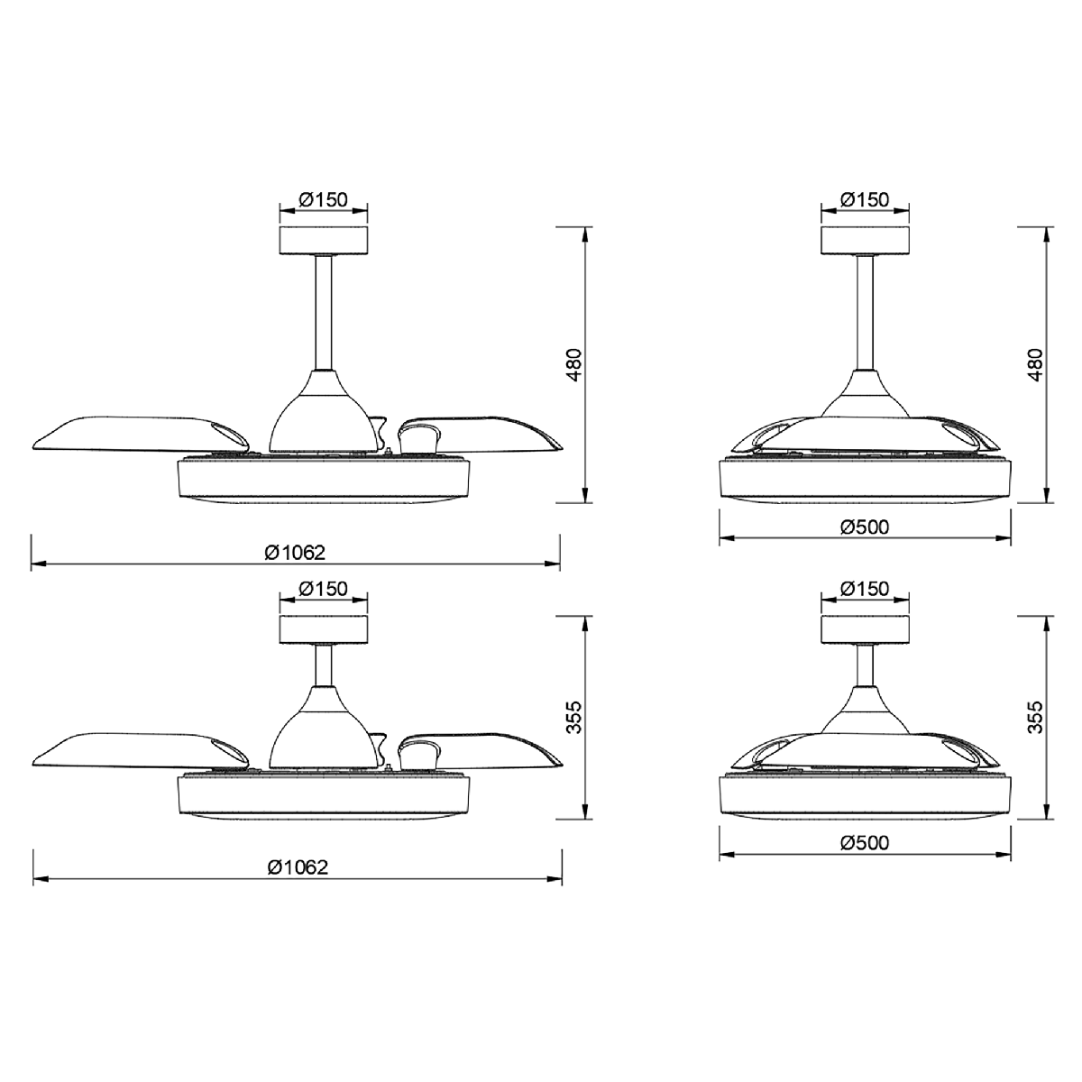Люстра-вентилятор Mantra Coin 8216
