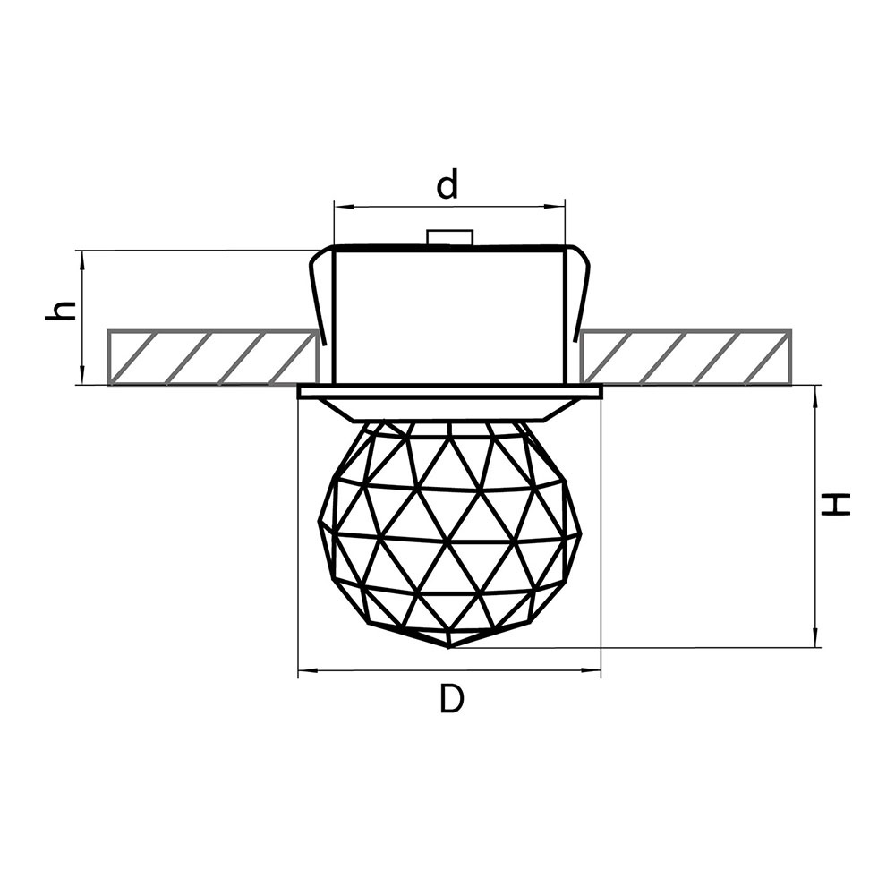 Встраиваемый светодиодный светильник Lightstar Gemma 070102