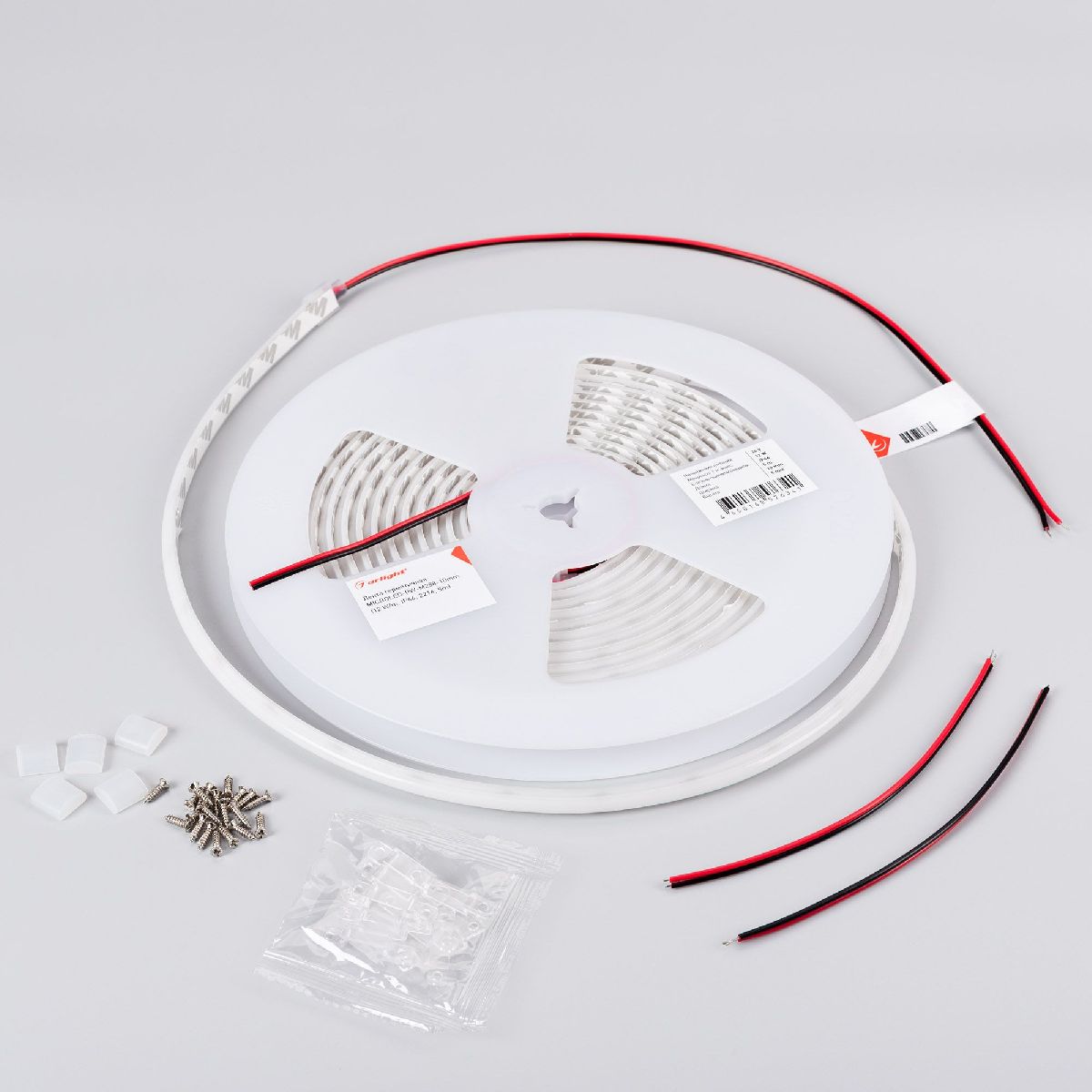 Светодиодная лента герметичная Arlight MICROLED-PW-M288-10mm 24V Warm3000 (12 W/m, IP66, 2216, 5m) 046752