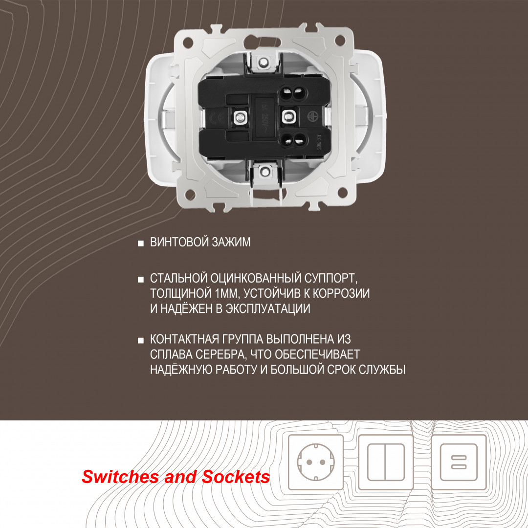Розетка двойная с заземлением Arte Milano 205.40-2.white