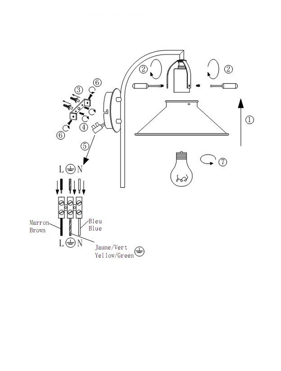 Бра Lucide Berkley 31220/01/97