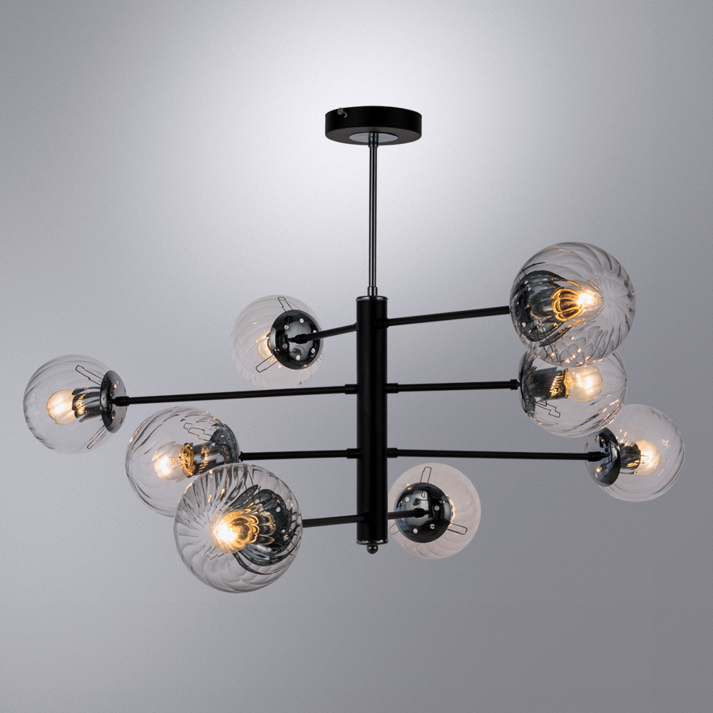 Люстра на штанге Arte Lamp Segin A3566PL-8BK