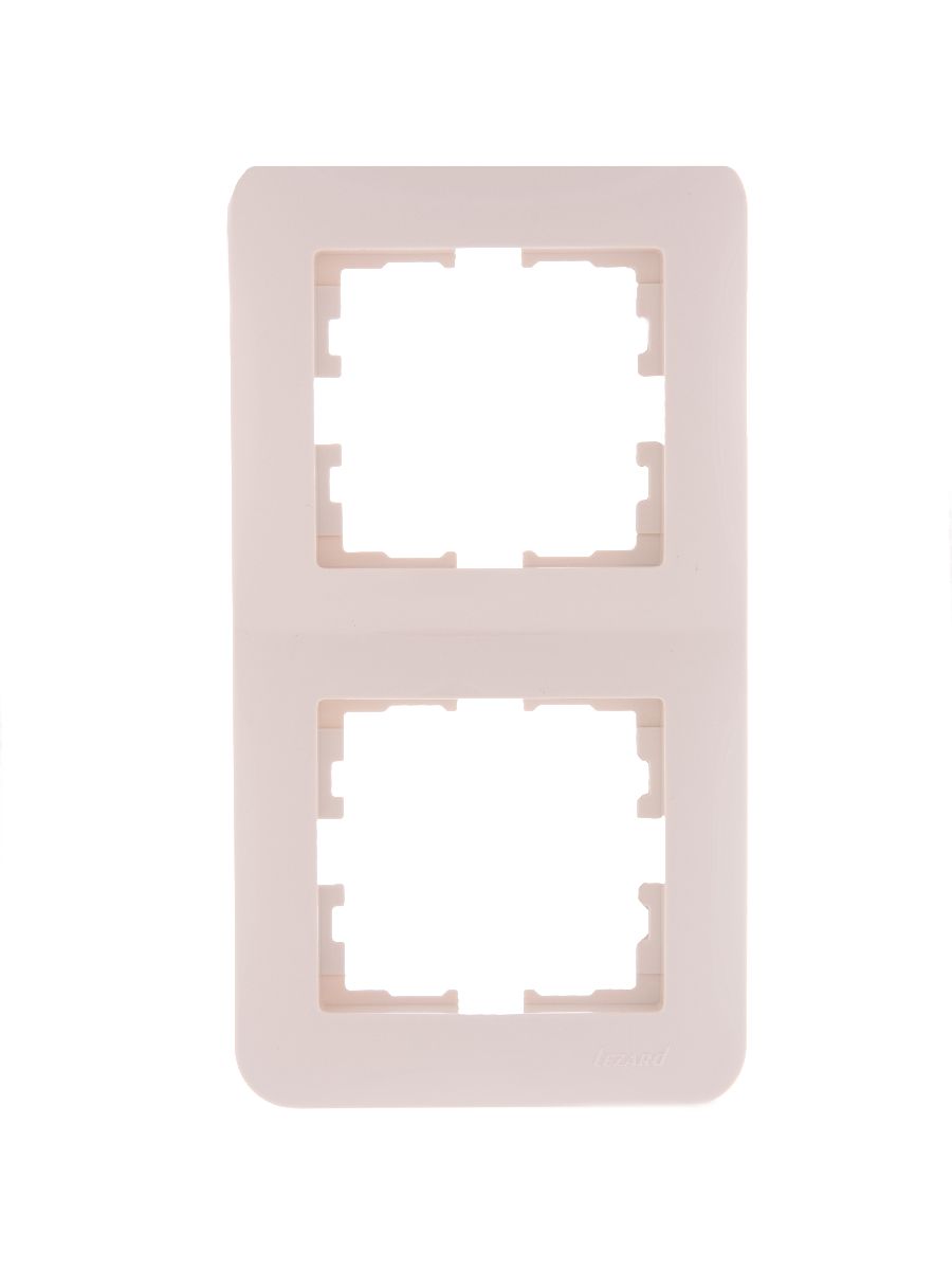 Рамка 2-местная вертикальная Lezard Karina Life 708-0300-152