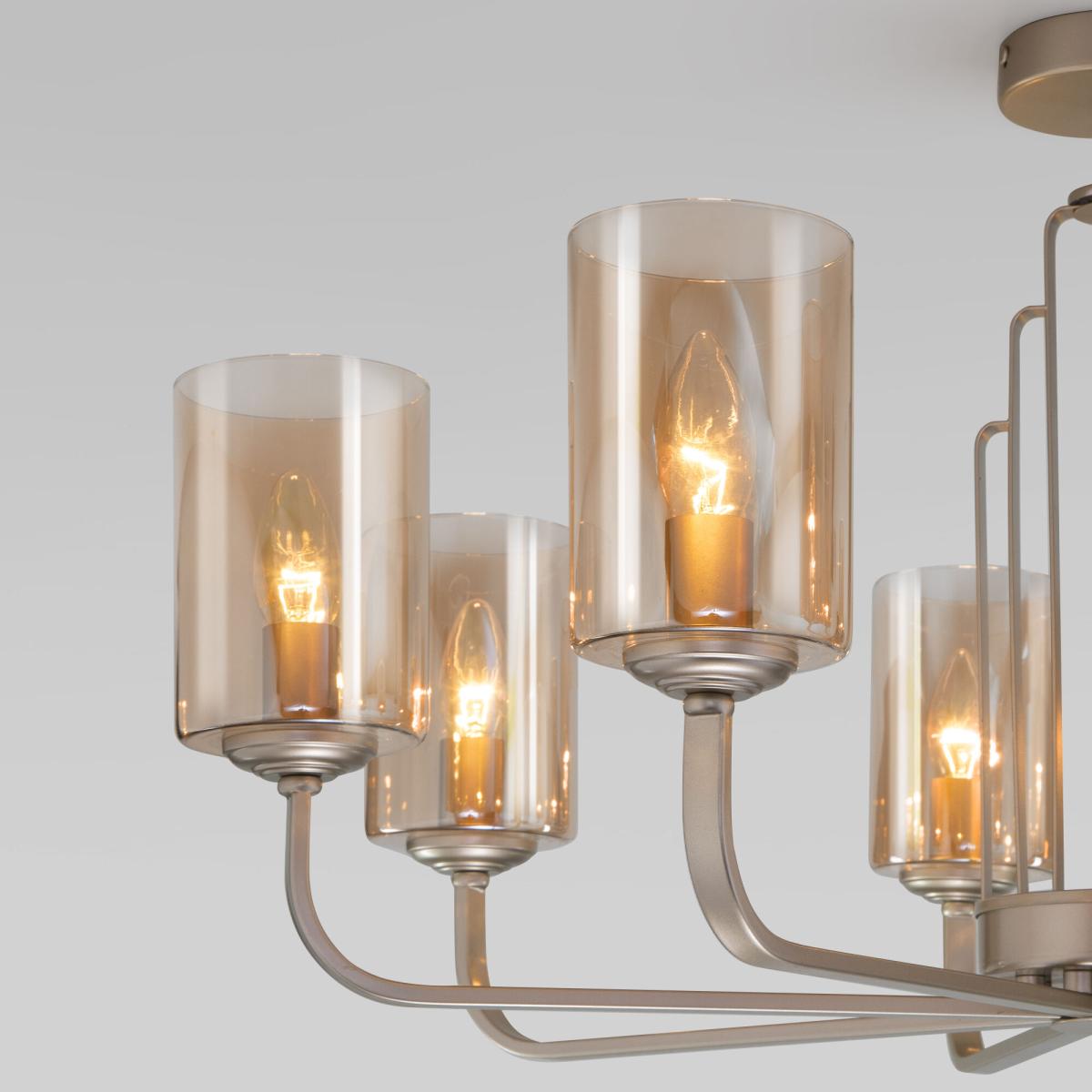 Люстра на штанге Eurosvet Defi 60138/8 перламутровое золото a060907