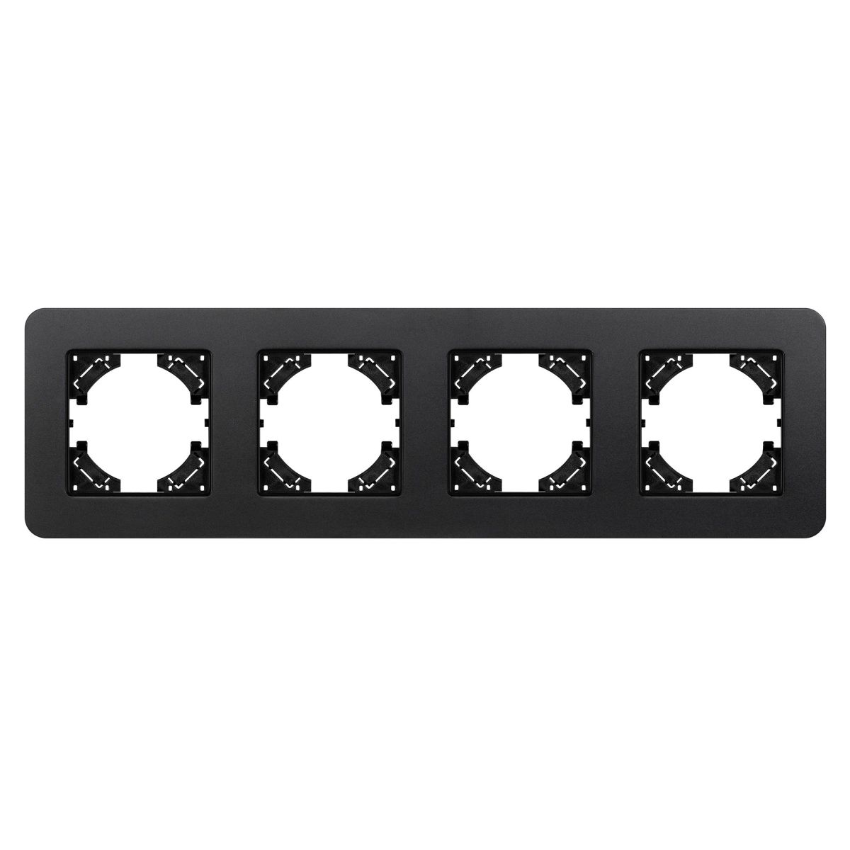 Рамка на 4 поста алюминиевая Arlight FRM-AKIRY-SFAL-4-BK 049744