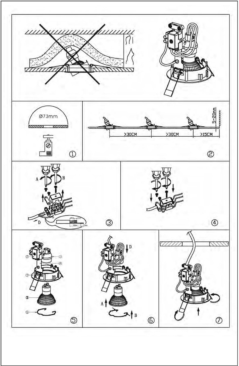 Встраиваемый светильник Lucide Focus 11001/05/36