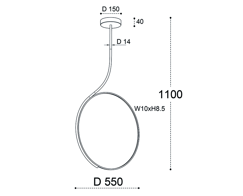 Подвесная люстра Italline IT013-6025 black 3000K