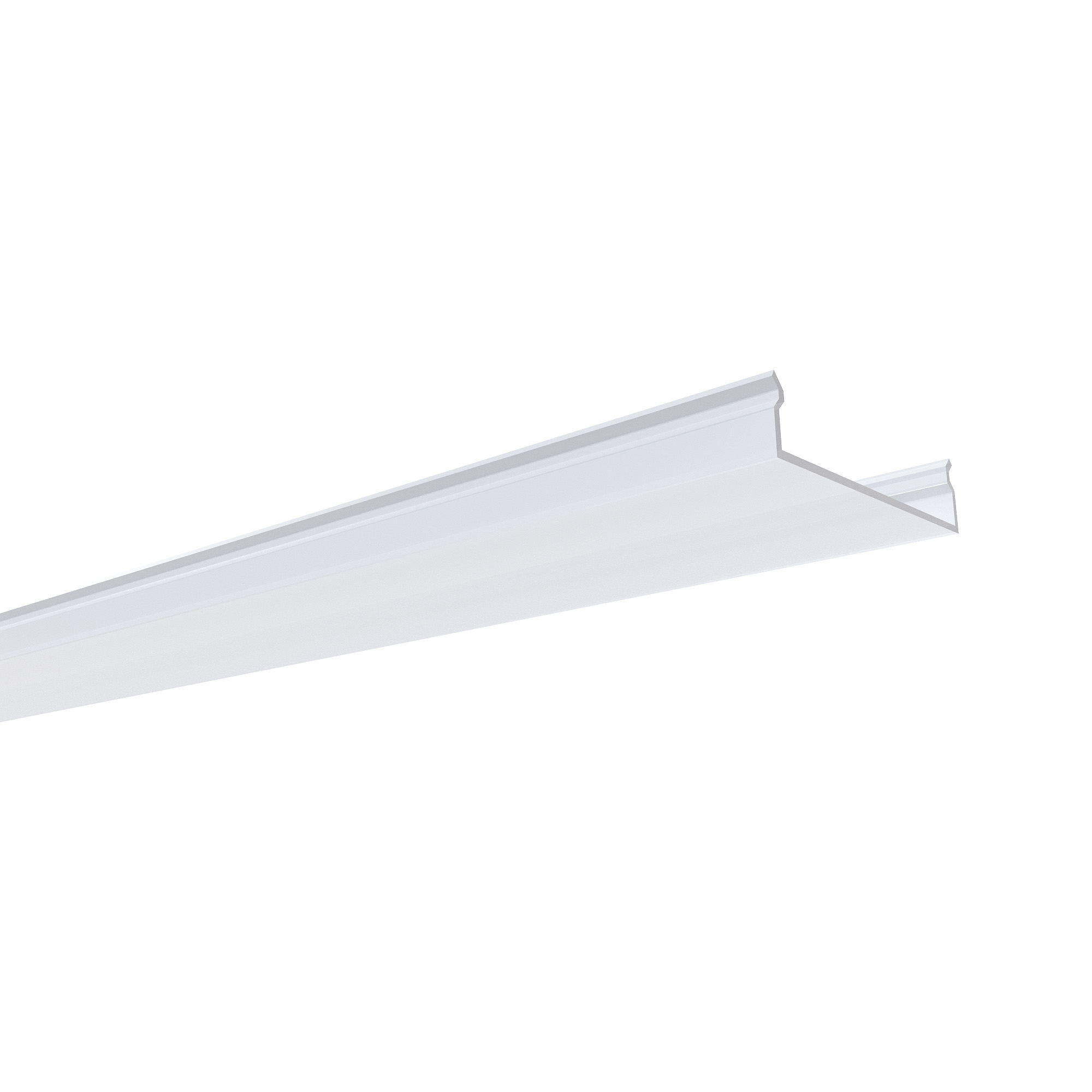 Профиль П-образный универсальный Apeyron ширина ленты до 30мм (рассеиватель, заглушки - 2шт) 08-16