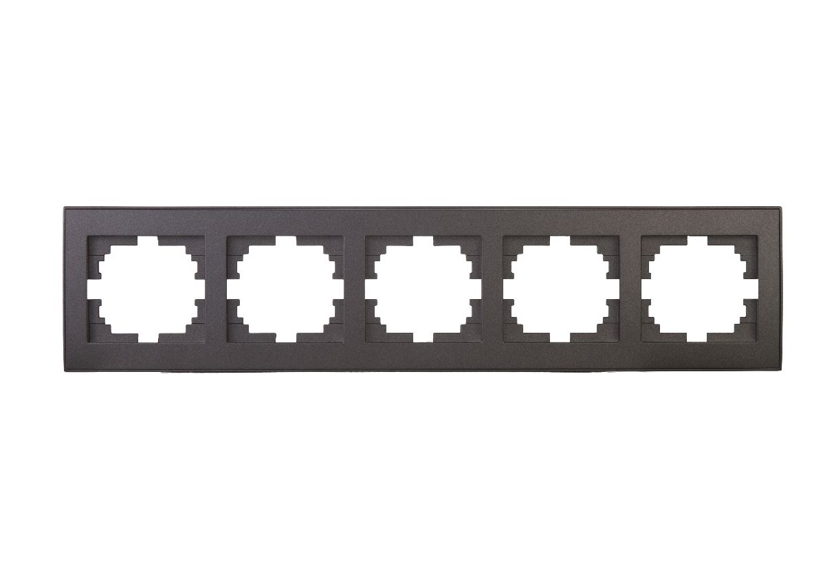 Рамка 5-местная горизонтальная Lezard Rain 703-4141-150