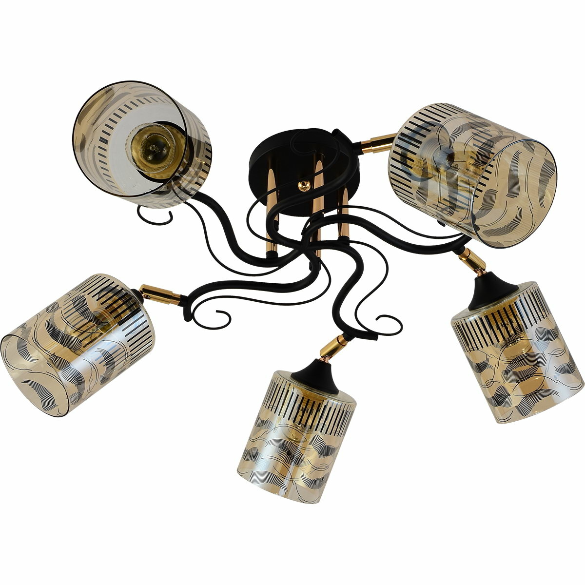 Люстра на штанге Reluce 11313-0.3-05 BK+FGD