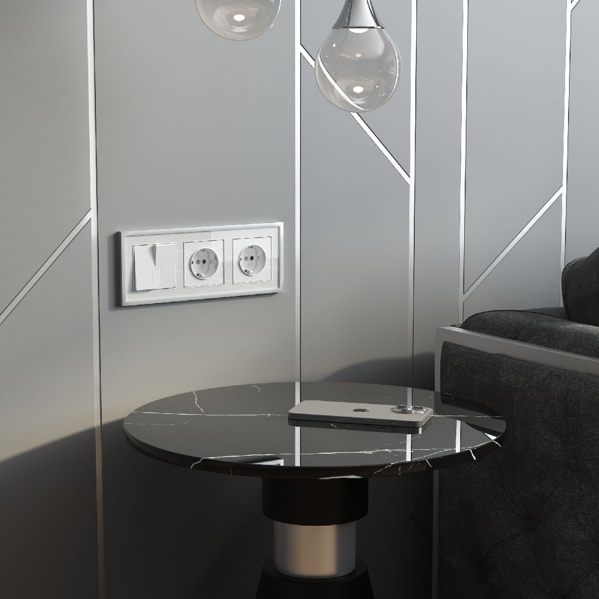 Розетка с заземлением и шторками Werkel 4690389197321 W1171141 a064012