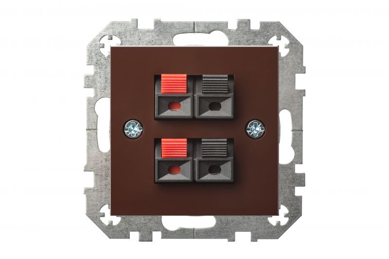 Аудио розетка двухместная Liregus Epsilon 28-1441