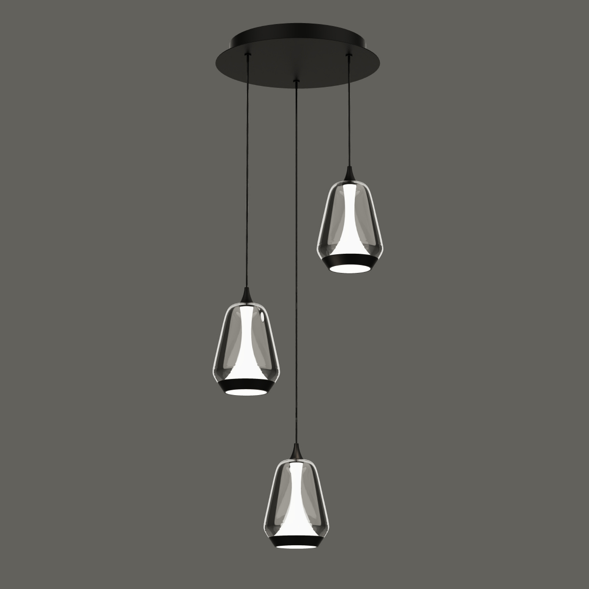 Подвесной светильник Delight Collection MD24001011-3A black/smoky