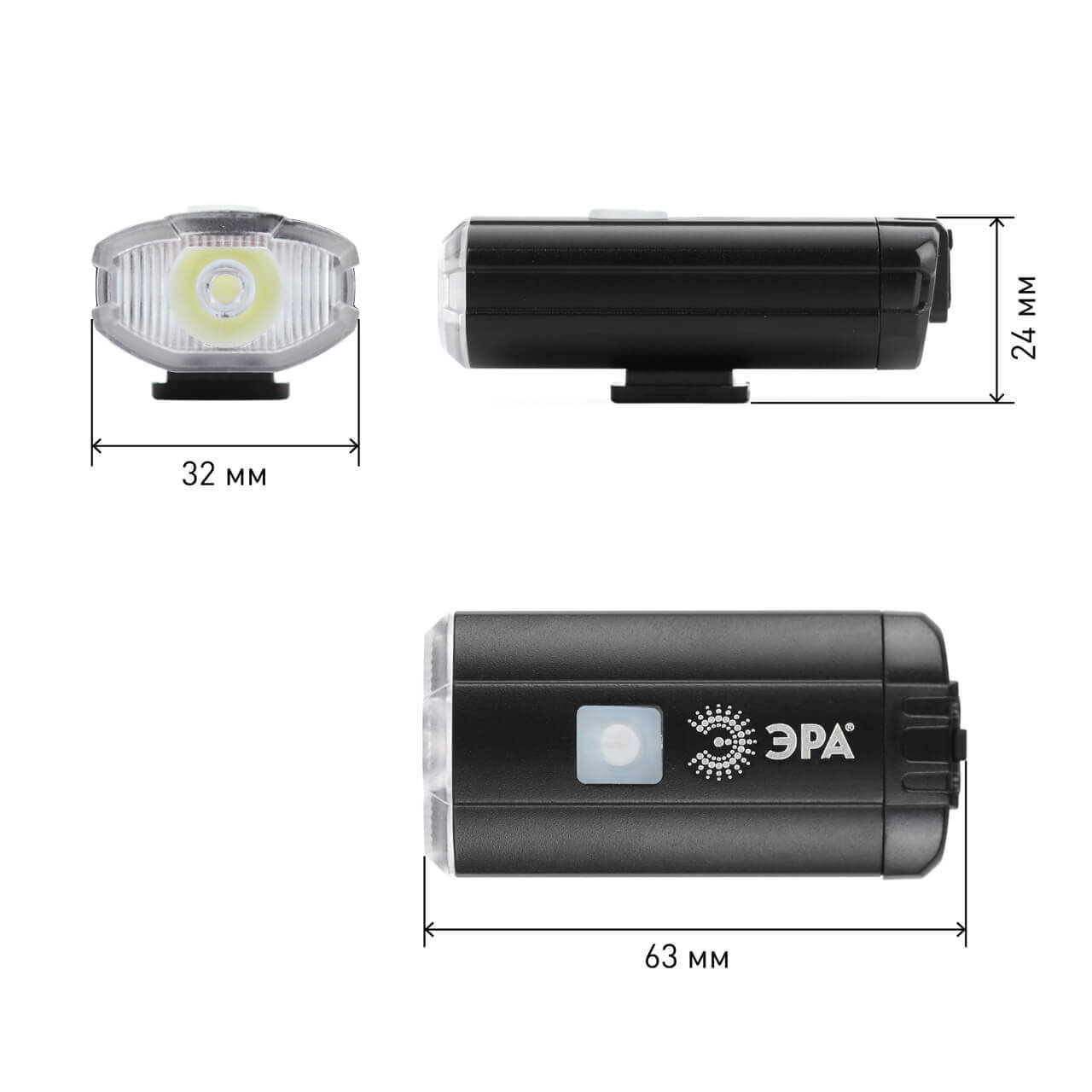Велосипедный светодиодный фонарь ЭРА VA-801 Б0039624 в Москве